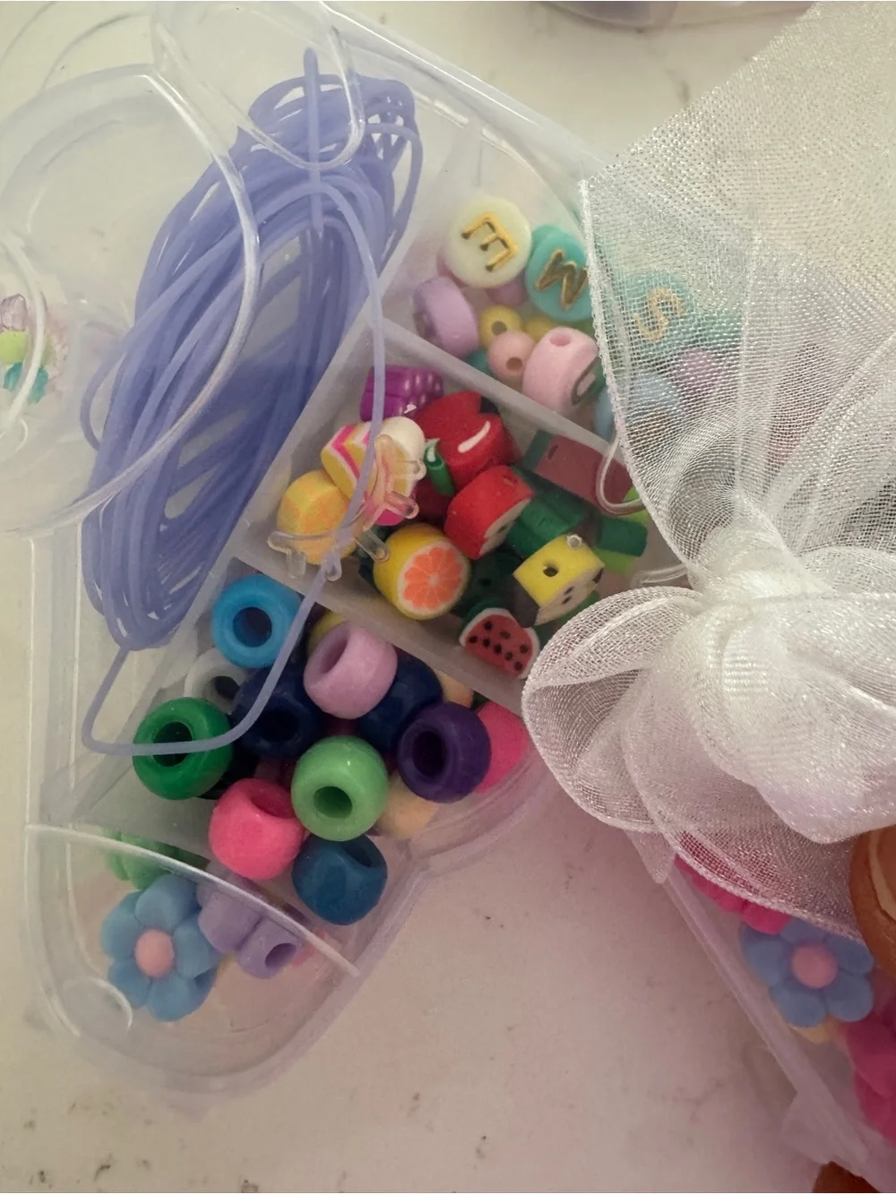 Unicorn Bead Kits with Pastel Cord